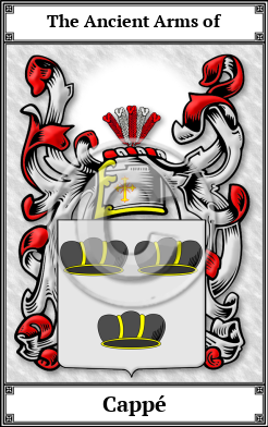 Cappé Family Crest Download (JPG)  Book Plated - 150 DPI