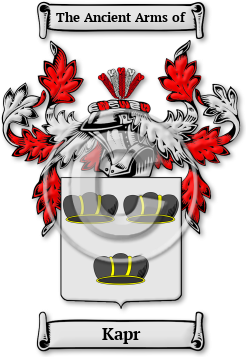 Kapr Family Crest Download (jpg) Legacy Series - 150 DPI