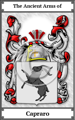 Capraro Family Crest Download (JPG)  Book Plated - 150 DPI
