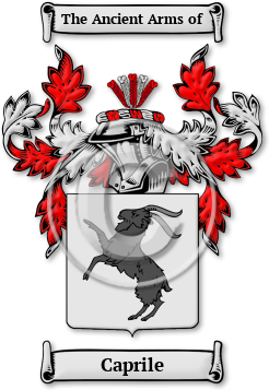 Caprile Family Crest Download (jpg) Legacy Series - 150 DPI