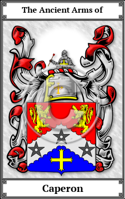 Caperon Family Crest Download (JPG) Book Plated - 600 DPI