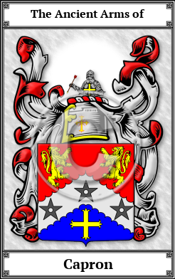 Capron Family Crest Download (JPG)  Book Plated - 150 DPI
