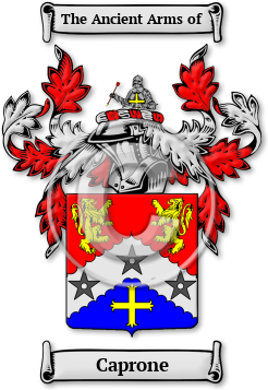 Caprone Family Crest Download (JPG) Legacy Series - 600 DPI