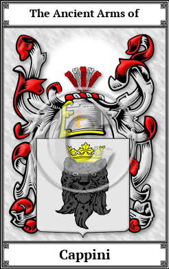 Cappini Family Crest Download (JPG) Book Plated - 600 DPI