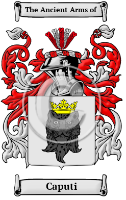 Caputi Family Crest Download (JPG) Heritage Series - 600 DPI