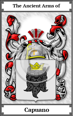 Capuano Family Crest Download (JPG) Book Plated - 600 DPI
