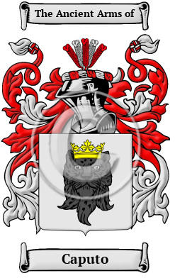 Caputo Family Crest Download (JPG) Heritage Series - 600 DPI