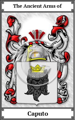 Caputo Family Crest Download (JPG) Book Plated - 600 DPI