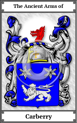 Carberry Family Crest Download (JPG)  Book Plated - 150 DPI