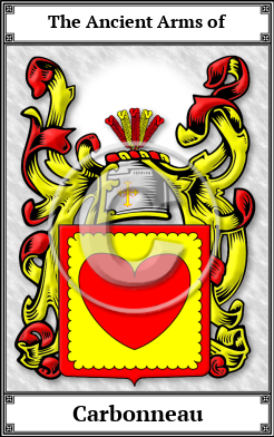 Carbonneau Family Crest Download (JPG)  Book Plated - 150 DPI
