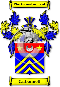 Carbonnell Family Crest Download (jpg) Legacy Series - 150 DPI