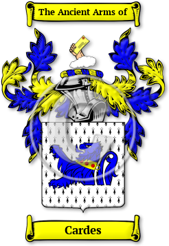 Cardes Family Crest Download (jpg) Legacy Series - 150 DPI