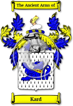 Kard Family Crest Download (jpg) Legacy Series - 150 DPI