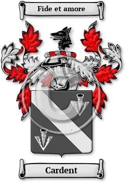 Cardent Family Crest Download (jpg) Legacy Series - 150 DPI