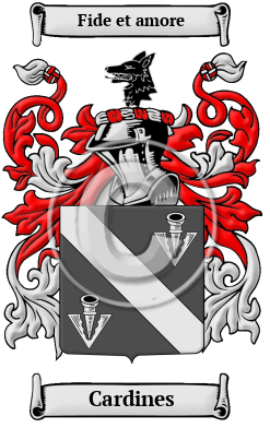 Cardines Family Crest/Coat of Arms