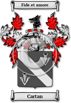 Cartan Family Crest Download (JPG) Legacy Series - 600 DPI