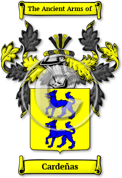 Cardeñas Family Crest Download (jpg) Legacy Series - 150 DPI