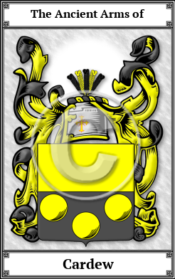 Cardew Family Crest Download (JPG) Book Plated - 600 DPI