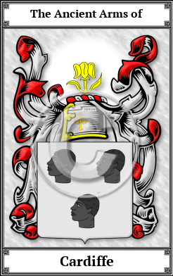 Cardiffe Family Crest Download (JPG)  Book Plated - 150 DPI