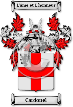 Cardonel Family Crest Download (jpg) Legacy Series - 150 DPI
