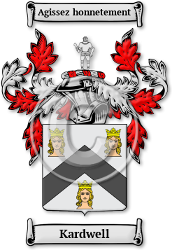 Kardwell Family Crest Download (jpg) Legacy Series - 150 DPI
