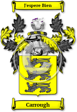 Carrough Family Crest Download (jpg) Legacy Series - 150 DPI