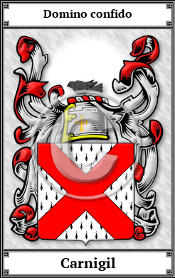 Carnigil Family Crest Download (JPG)  Book Plated - 150 DPI