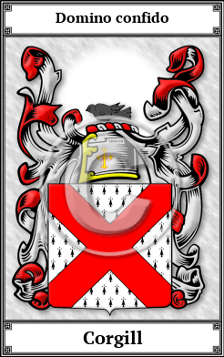 Corgill Family Crest Download (JPG) Book Plated - 600 DPI