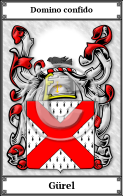 Gürel Family Crest Download (JPG)  Book Plated - 150 DPI