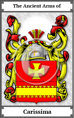 Carissima Family Crest Download (JPG)  Book Plated - 150 DPI
