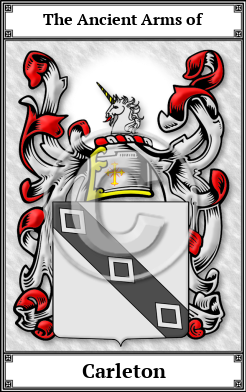 Carleton Family Crest Download (JPG)  Book Plated - 150 DPI