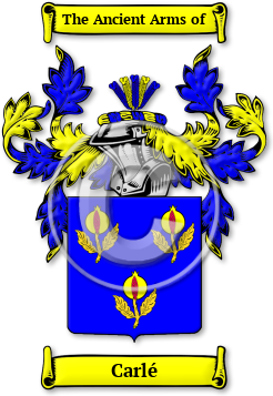 Carlé Family Crest Download (jpg) Legacy Series - 150 DPI