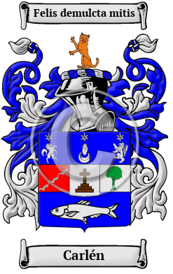 Carlén Family Crest Download (JPG) Heritage Series - 300 DPI