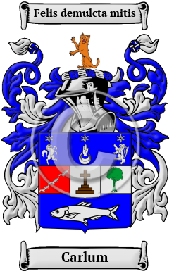 Carlum Family Crest/Coat of Arms