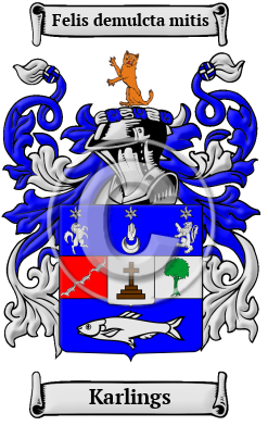 Karlings Family Crest/Coat of Arms
