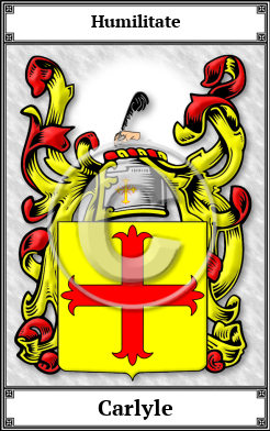 Carlyle Family Crest Download (JPG)  Book Plated - 150 DPI