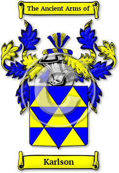 Karlson Family Crest Download (jpg) Legacy Series - 150 DPI