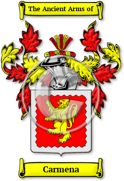 Carmena Family Crest Download (JPG) Legacy Series - 600 DPI