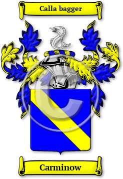 Carminow Family Crest Download (jpg) Legacy Series - 150 DPI