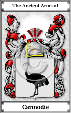 Carmodie Family Crest Download (JPG)  Book Plated - 150 DPI