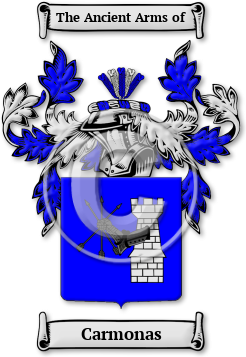 Carmonas Family Crest Download (jpg) Legacy Series - 150 DPI
