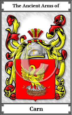 Carn Family Crest Download (JPG) Book Plated - 600 DPI