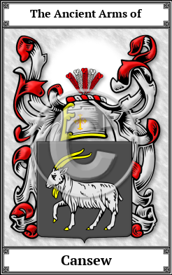 Cansew Family Crest Download (JPG)  Book Plated - 150 DPI