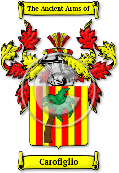 Carofiglio Family Crest Download (jpg) Legacy Series - 150 DPI