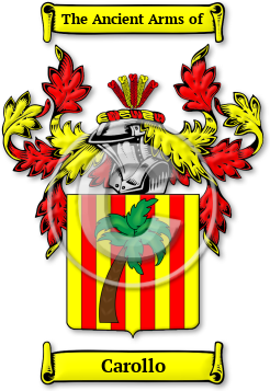 Carollo Family Crest Download (jpg) Legacy Series - 150 DPI