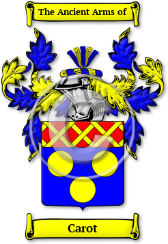 Carot Family Crest Download (jpg) Legacy Series - 150 DPI