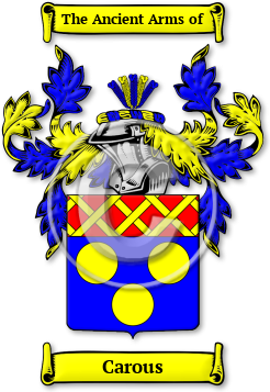 Carous Family Crest Download (jpg) Legacy Series - 150 DPI