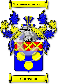Carreaux Family Crest Download (jpg) Legacy Series - 150 DPI