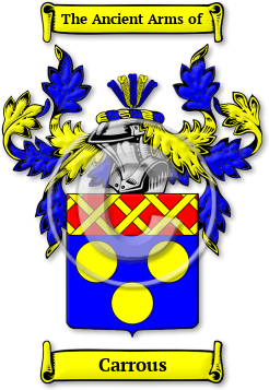 Carrous Family Crest Download (jpg) Legacy Series - 150 DPI