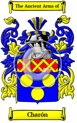 Charón Family Crest Download (JPG) Heritage Series - 300 DPI